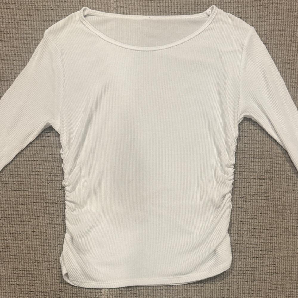 ALO Yoga White Long Sleeve Top